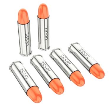 Imagem de Befbox 38SPL Snap Caps Training Dummy Rounds Practice Safe Loading Firing, Laranja, 6PK