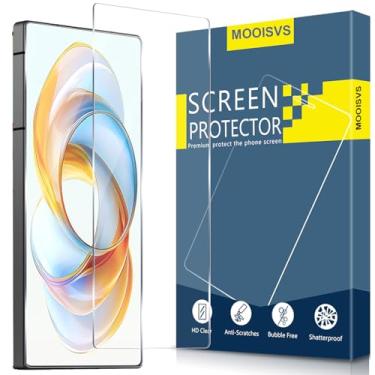 Imagem de MOOISVS Pacote com 2 protetores de tela de vidro ultra temperado ZTE nubia Z70, antiarranhões, dureza 9H, protetor de tela antiimpressões digitais para ZTE nubia Z70 Ultra