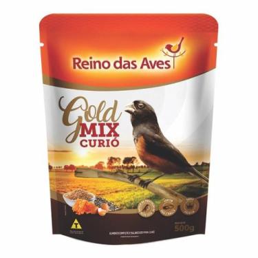Imagem de Reino das Aves Gold Mix Ração Curió Grãos 500g