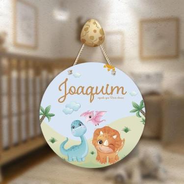 Imagem de Porta maternidade - Dinos Babys - Papais Design, 3D - Todos os aplique