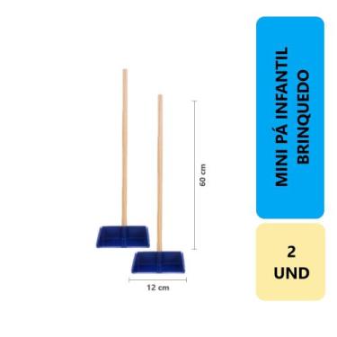 Imagem de Kit Infantil Com 2 Mini Pazinhas Pá Limpeza Infantil Brinquedo Educati