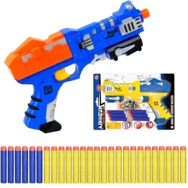 Imagem de Pistola Nerf Lança Dardos de Espuma com Pressão + 26 Dardos - Toy King