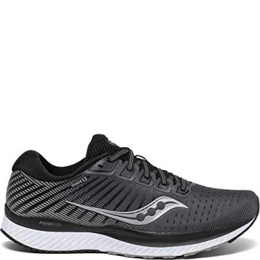 Imagem de Saucony Tênis de corrida masculino para corrida e trilha, Preto | Branco, 5.5 Wide