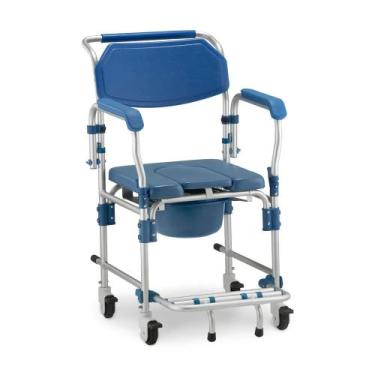 Imagem de Cadeira de Banho em Alumínio até 150 Kg Assento 42 cm D60 Dellamed