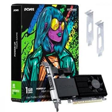 Imagem de Placa de Vídeo PCYes GeForce G210 Projeto Edge Low Profile 1GB DDR3 64