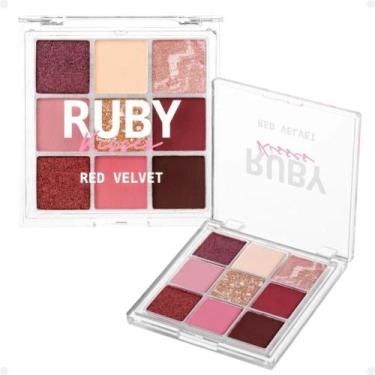 Imagem de Paleta de Sombras Ruby Kisses Red Velvet Rmps15br - KISS NEW YORK