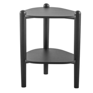 Imagem de Mesa Lateral de Apoio Orgânica Artesano 45 cm (Largura) em MDP Nero (P