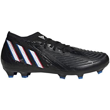 Imagem de adidas Sapato de futebol unissex Edge.2 Firm Ground, Núcleo preto/branco/vermelho vívido, 11