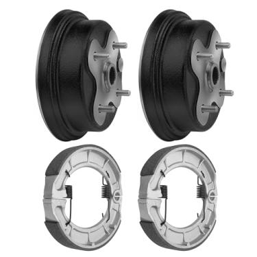 Imagem de M MATI Cubo de tambor de freio dianteiro/traseiro e de freio 2 conjuntos para Yamaha Timberwolf 250 4x4 2x4 YFB250FW 1994-2000 Timberwolf 250 2x4 YFB250 1994-1998 3HN-25111-10-00 4BD-W22250