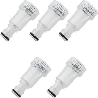 Imagem de TAODAN 5 peças de conectores rápidos rosqueados de 3/4 polegadas filtro de água de limpeza de alta pressão plástico removível peça de conexão de lavadora de alta pressão para entradas manuais de