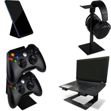 Imagem de Setup Gamer Vexus Suporte P/ Celular Fone Controle Notebook Preto - Ge