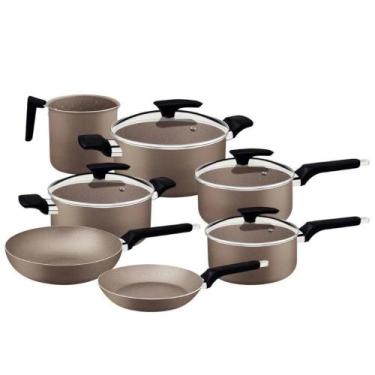 Imagem de Conjunto de Panelas Tramontina 28599/462 Milazzo 7 Peças em Alumínio R