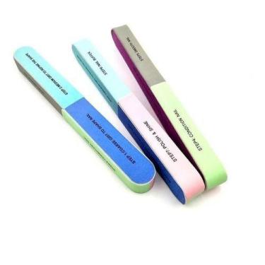 Imagem de Lixa Polidora Bloco P/ Unhas - 7 Steps Faces Unha Acrigel - OEM