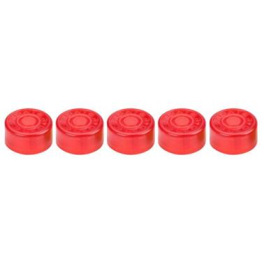 Imagem de Kit Com 5 Botões Protetor Plastico Vermelho Footswitch Pedal - Daierte