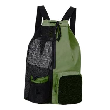 Imagem de YIJU Bolsa de natação da mochila de cordão, Verde