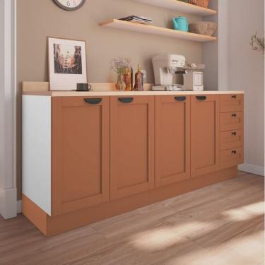 Imagem de Cozinha Modulada 2 Peças 2 Balcões Arizona Cabecasa Madeiramadeira