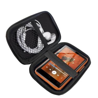 Imagem de Compatível com capa HiBy R1, capa de transporte de EVA durável, à prova de choque e leve, compatível com HiBy R1 HiFi MP3 Player (preto)