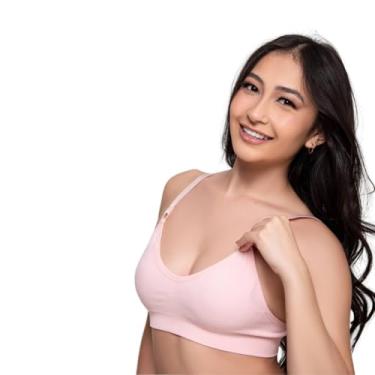 Imagem de Sutiã Menina Moça Impllus Sem Costura Com Bojo Removível (BR, Numérico, 14, 15, Rosa)