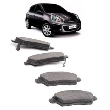 Imagem de Jogo Pastilha de Freio Dianteira March Versa 9177 - METALSYSTEM