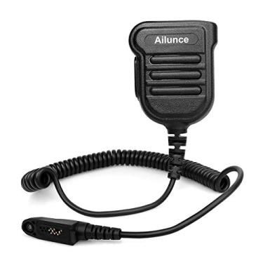 Imagem de Microfone de alto-falante de ombro Ailunce HD1 IP55 à prova d'água 3,5 mm para Ailunce HD1 Retevis RT82 RT87 RT29 RT47 RT48 Walkie Talkie (pacote com 1)