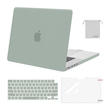 Imagem de MOSISO Compatível com MacBook Pro de 16 polegadas 2025 2024 2023 2022 2021 M4 M3 M2 M1 A3403 A3186 A2991 A2780 A2485 Pro Max, capa rígida de plástico, capa de teclado, película de tela e bolsa de