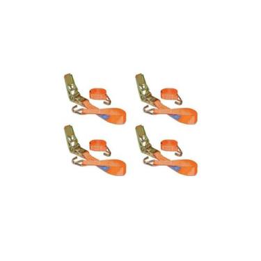 Imagem de Kit Com 4 Cinta de Amarração Com Catraca para Moto - 3m - 0,8t - RCAI-