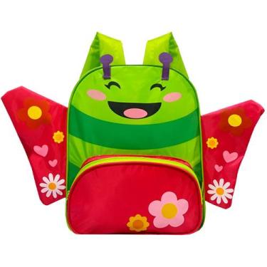 Imagem de Mochila Infantil Personagens Bichinhos Escolar Estampa:Borboleta - Gen