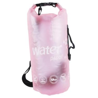 Imagem de Dynwave Mulheres portáteis de bolsa seca à prova d'água 10l Backpack de armazenamento seco leve para passeios de barco, camping, vela, troca de caminhada, Rosa