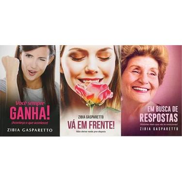 Imagem de Kit 3 Livros Zibia Gasparetto Você Sempre Ganha + Vá Em - VIDA E CONSC