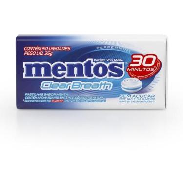 Imagem de Pastilha Mentos Clear Breath Peppermint Sem Acucar - 35g - Perfetti Va