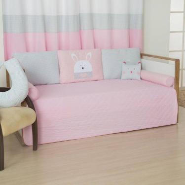 Imagem de Kit Bicama Coleguinhas Infantil 7 Peças Bebe Rosa