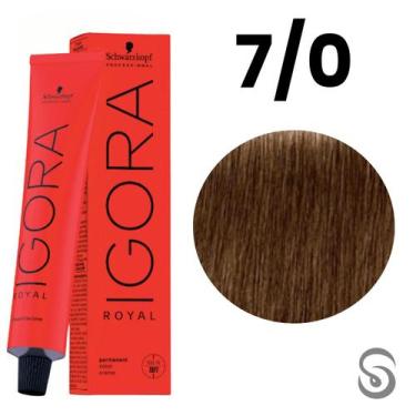 Imagem de Schwarzkopf Igora Royal Coloração 7/0 Louro Médio Natural  60ml, UNICA