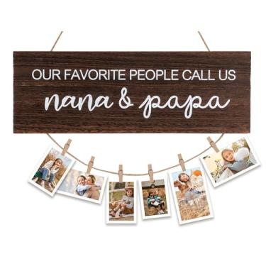 Imagem de Rmeosye Presentes para papai, porta-retratos para vovó, aniversário, Natal, avó, presente para avós, de neta, neto (Nana e Papai)