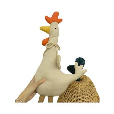 Imagem de Boneca de Girafa de Lona para Bebê - Travesseiro de Conforto com Algod