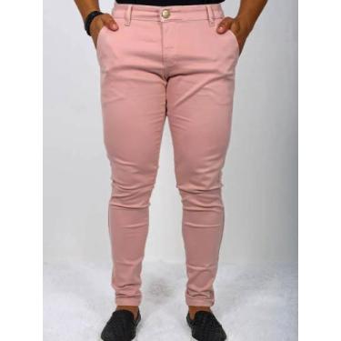 Imagem de Calça masculina slim fit - Diversas, Rosê, 40