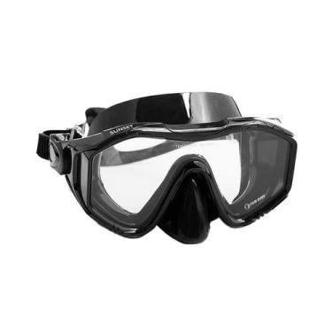 Imagem de Máscara Óculos Em Silicone Para Mergulho Snorkel Fun Dive, Preto