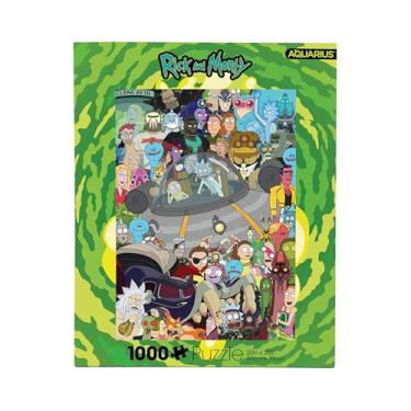 Imagem de AQUARIUS Quebra-cabeça do elenco de Rick and Morty (1000 peças, Sem brilho, Ajuste preciso, Praticamente sem poeira) - Mercadoria e Colecionáveis oficialmente licenciada de Rick and Morty - 50 x 68 cm