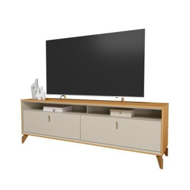 Imagem de Rack Dubai 1.8 sem LED para TV até 75 polegadas Linea Brasil, tauari/o