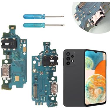 Imagem de FKBAightccy Conector de base de carregamento para Samsung Galaxy A23 5G de substituição para Samsung A236U placa carregador USB cabo flexível peças