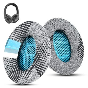 Imagem de Wzsipod Cooling-Gel QuietComfort 35 / QC 35ii Replacement Ear Pads for Bose Headphones, Compatible with Bose QC45 QC35 QC25 QC2 QC15/ Around-Ear 2 AE2i AE2w/ SoundTrue & SoundLink Series (Grey Fabric)