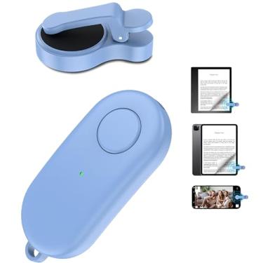 Imagem de Virador de página de controle remoto para Kindle Paperwhite Oasis Kobo eReaders, Kindle Clicker Page Turner Acessórios para iPhone, iPad, tablets Android, leitura de romances, gravação de vídeo e