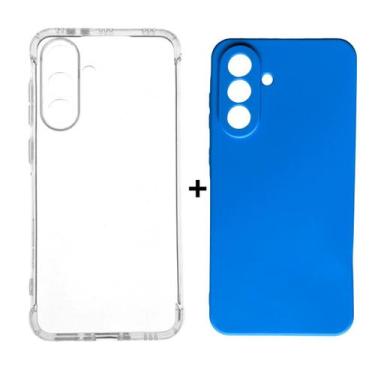Imagem de Kit Capa Case Colorida + Capinha Transparente P/ Samsung A56 - Generic