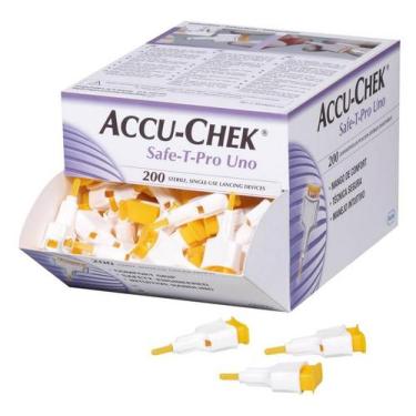 Imagem de Accu-chek Safe-t-pro Uno 200 Lancetas - ROCHE