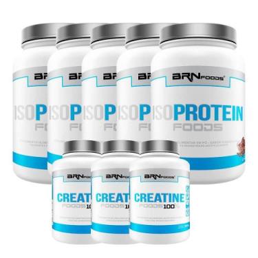 Imagem de Kit 5X Iso Protein 900G+ 3X Creatina 300G - Brn Foods