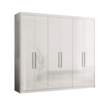 Imagem de Roupeiro 6 Portas Casal Paris Branco