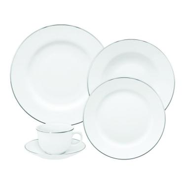 Imagem de Jogo De Jantar Em Porcelana Flamingo Com 30 Peças Oxford Isabel