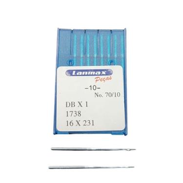 Imagem de Agulha Cabo Fino Dbx1 Para Maquina De Costura Reta Industrial Numero 10