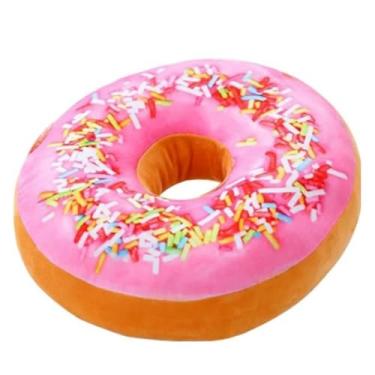 Imagem de Almofada de assento Donut – Almofada de donut feita com tecido super macio e ultra premium, almofada para cadeira de escritório em casa para trabalho longo sentado 39,9 cm, Pink Lady