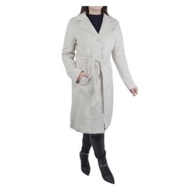 Imagem de Casaco Feminino Safira Longo Bege Claro - SF8891-Feminino