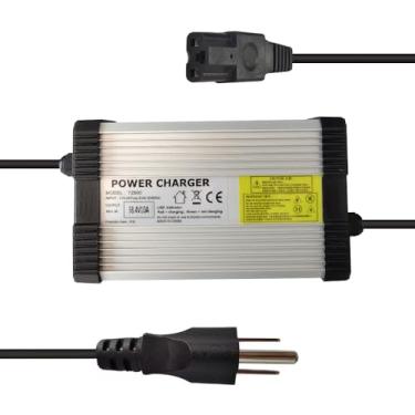 Imagem de Abakoo Adaptador De Fonte Alimentação 58,4 V 10 A, Carregador Para Bateria Lifepo4 16 S E 48 V, Cabo 3 Furos, Revestimento Alumínio